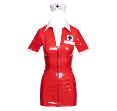 Vinyl Nurse red M